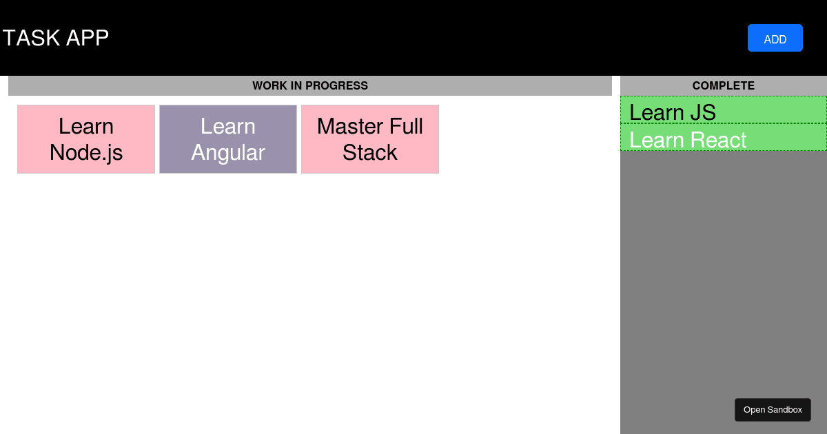 react - Codesandbox
