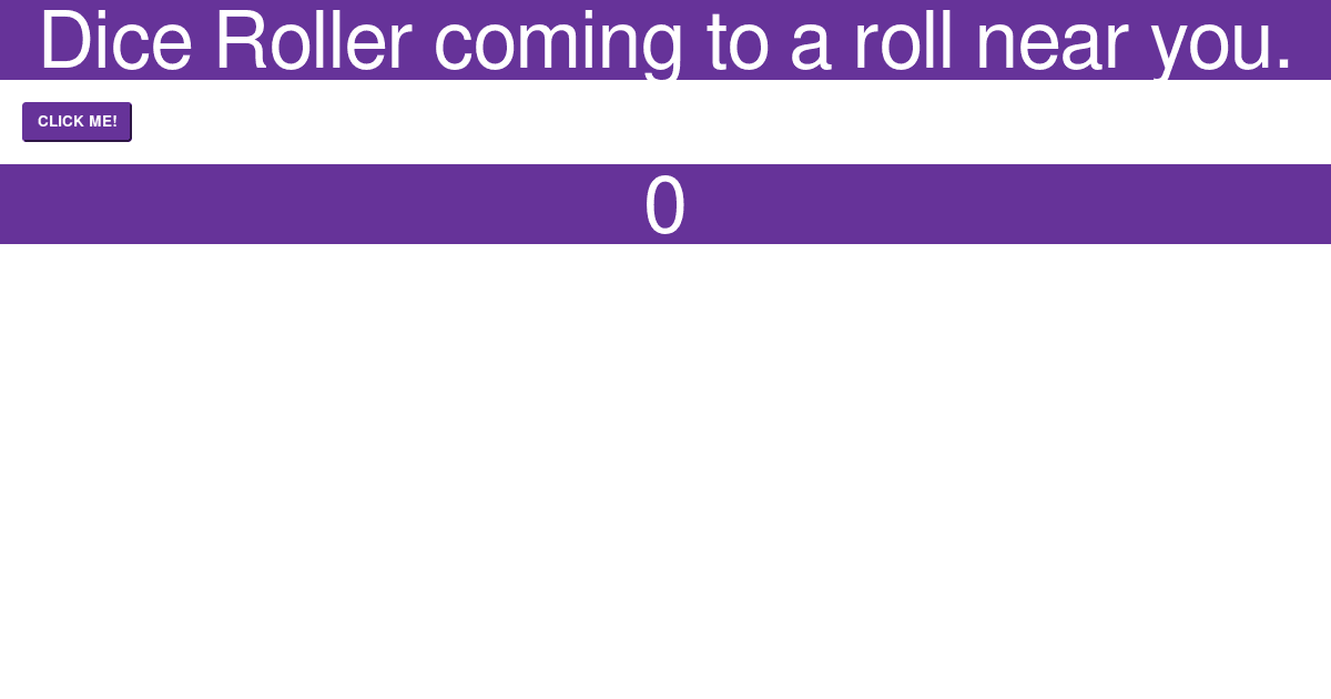 diceroller Codesandbox