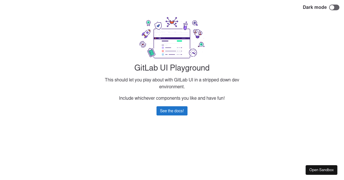 GitLab UI Playground - Codesandbox