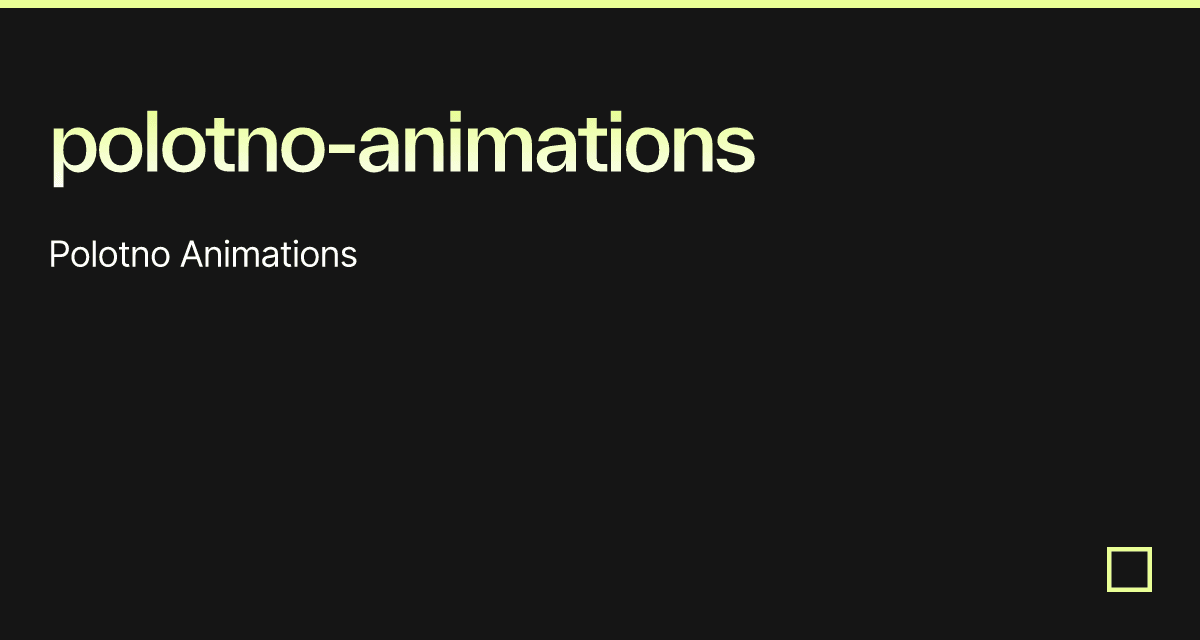 polotno-animations - Codesandbox