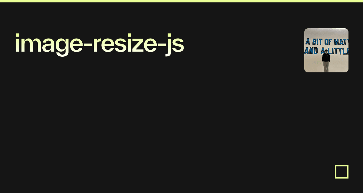 imageresizejs Codesandbox
