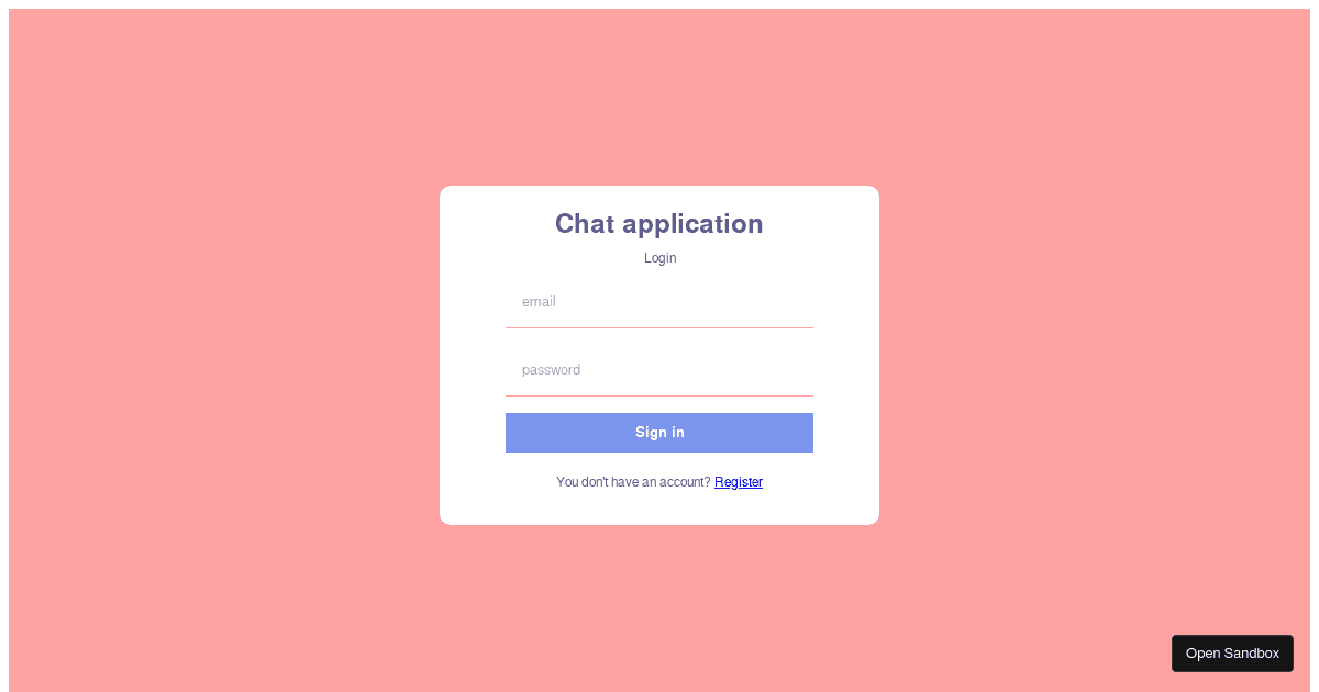 chat-application - Codesandbox
