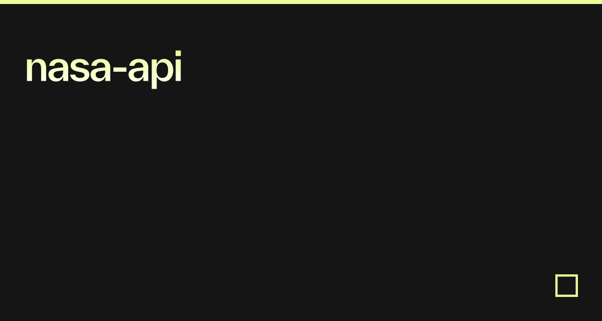 Nasa-api - Codesandbox