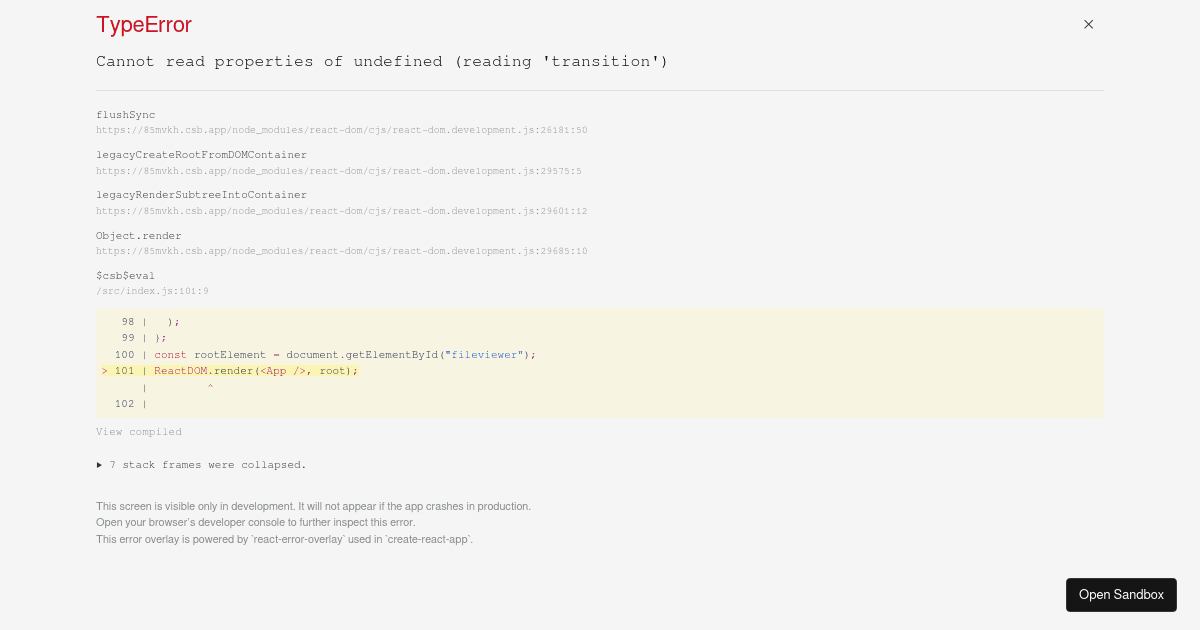 React File Viewer (forked) - Codesandbox