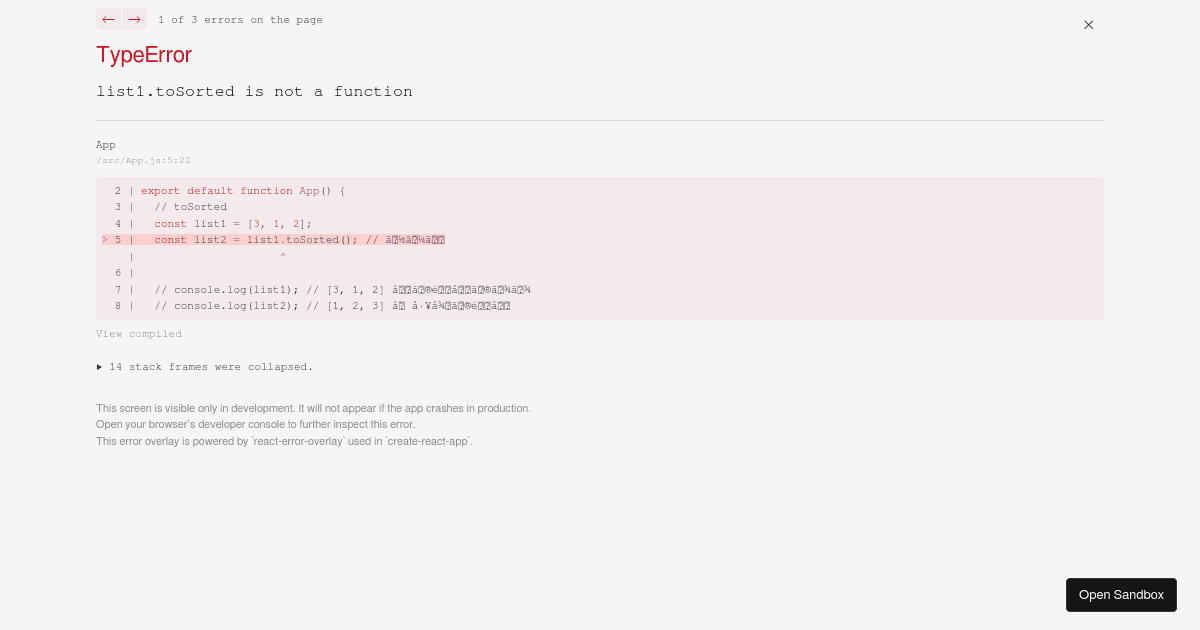 react - Codesandbox