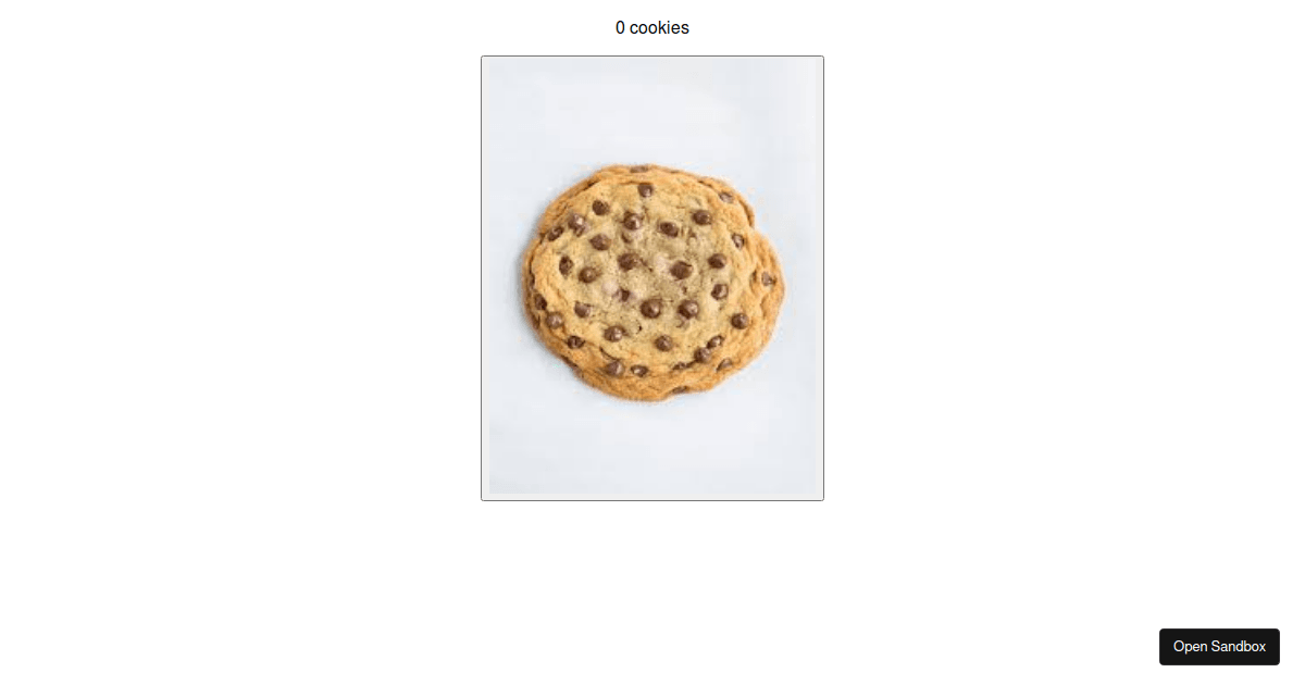 The REAL cookie clicker - Codesandbox
