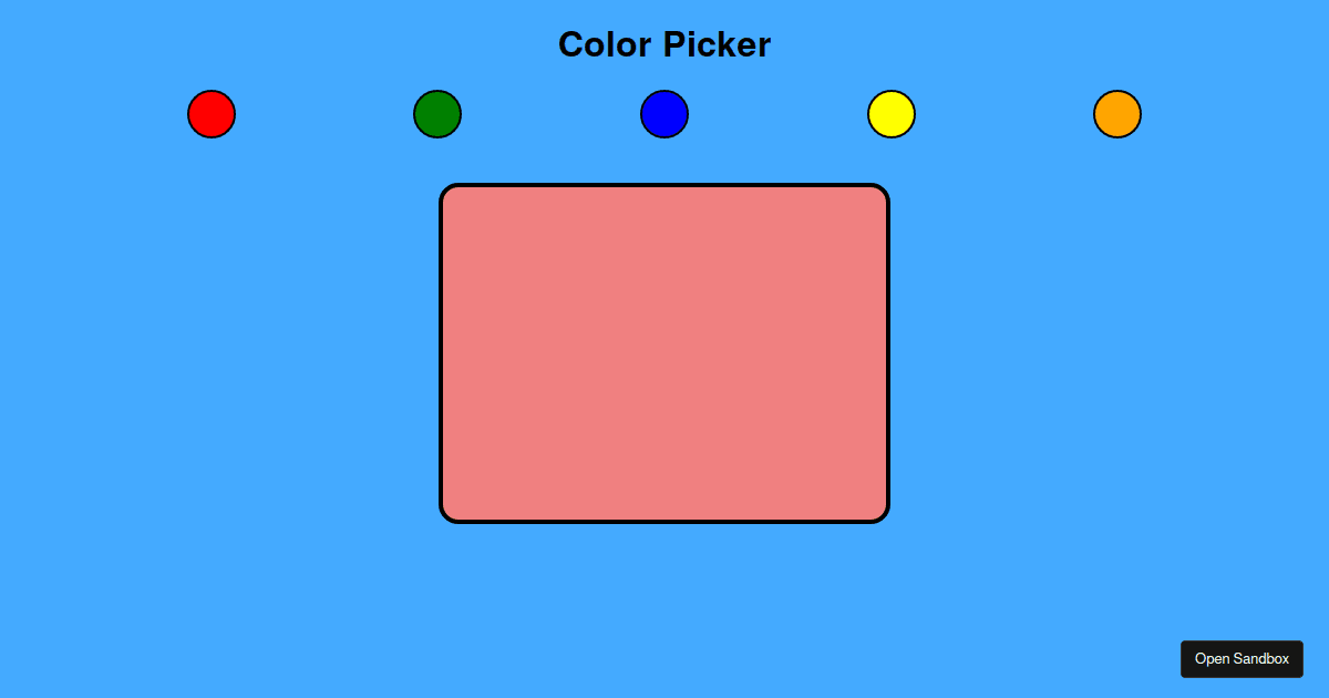 color-picker - Codesandbox
