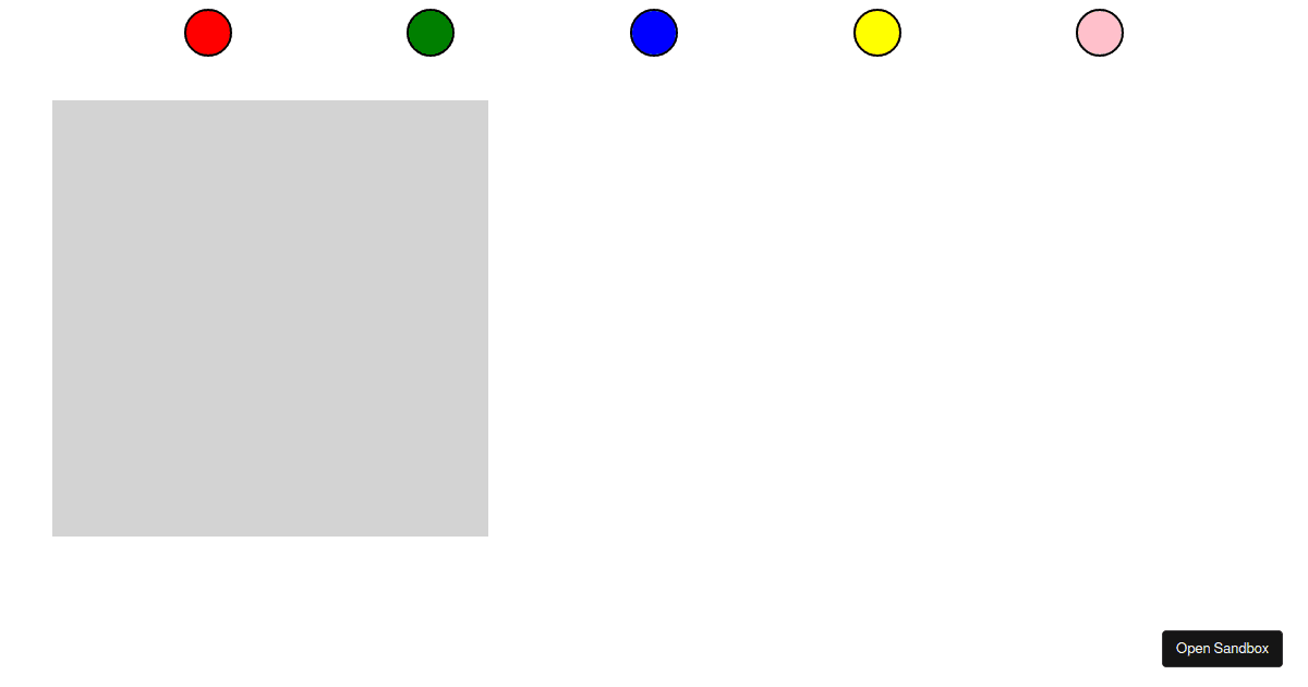 colorpicker Codesandbox