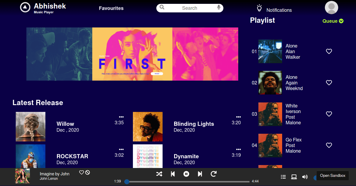 music-player-1 - Codesandbox
