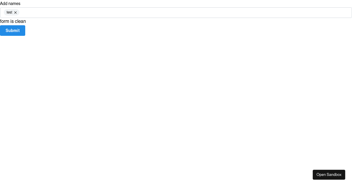 mantine-react TagInput issue - Codesandbox