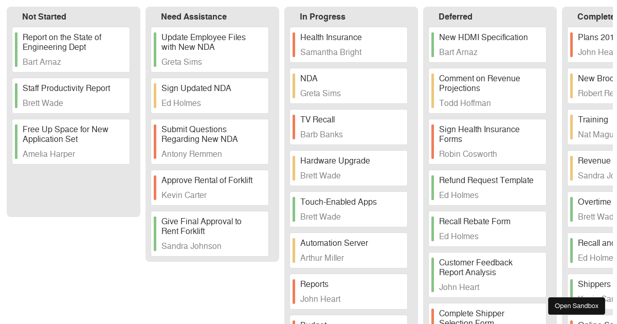 Kanban - DevExtreme Sortable - Codesandbox
