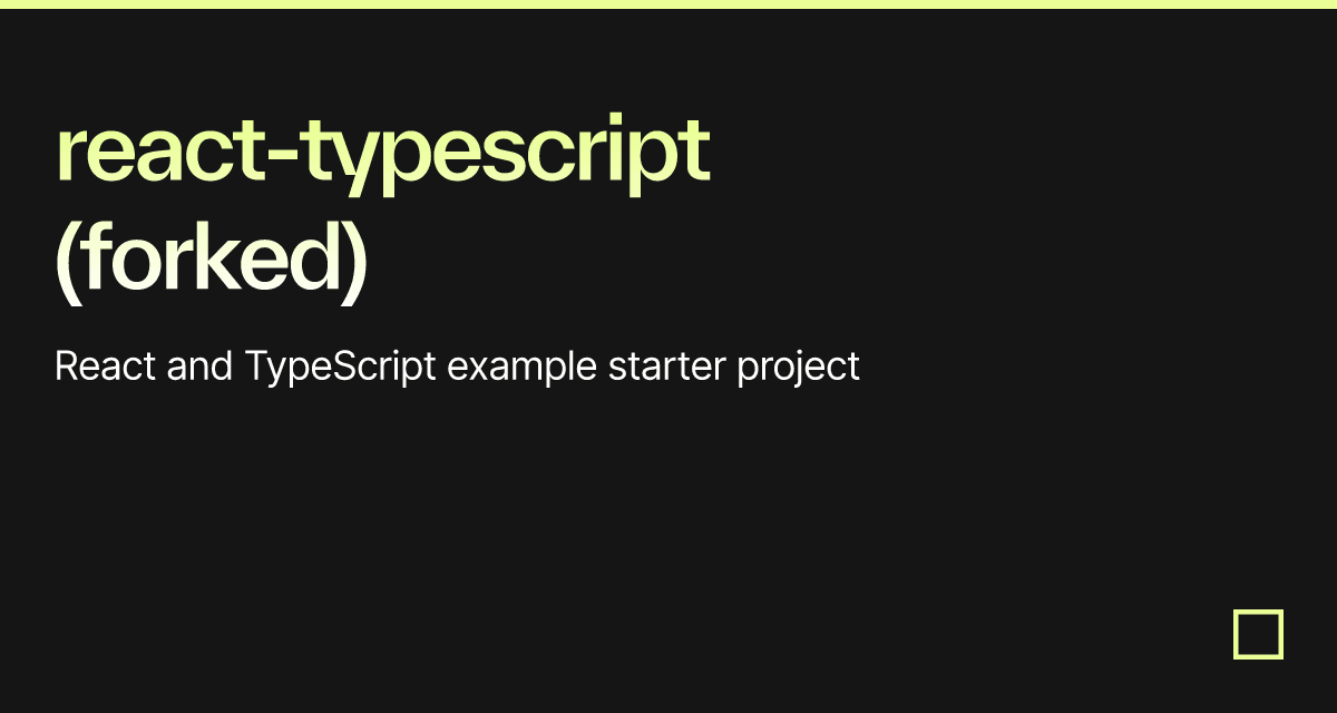 react-typescript (forked) - Codesandbox