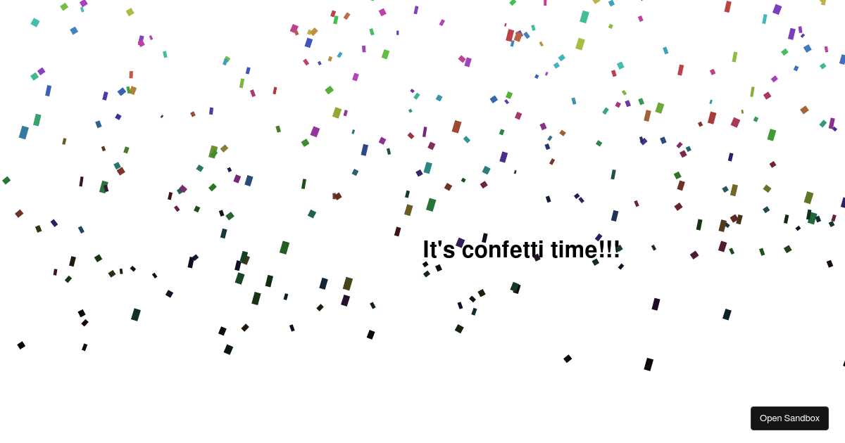 reactrainingconfetti (forked) Codesandbox