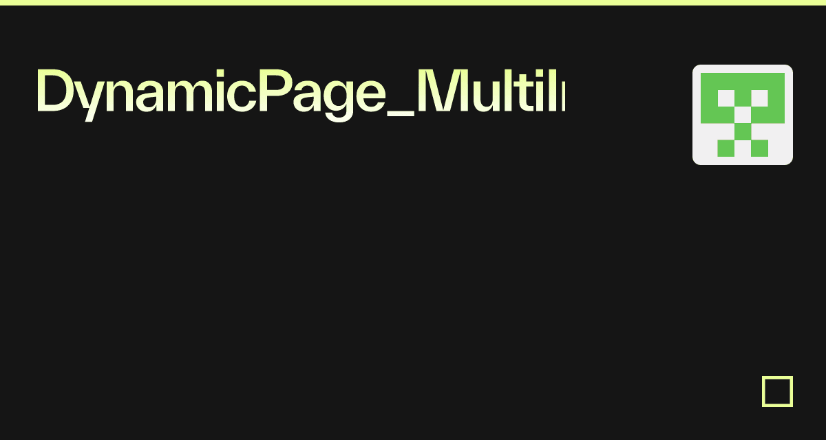 DynamicPage_MultiInput - Codesandbox