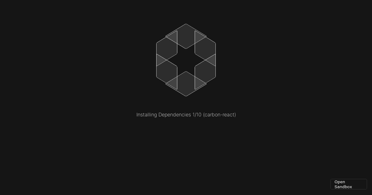 carbon-quickstart - Codesandbox