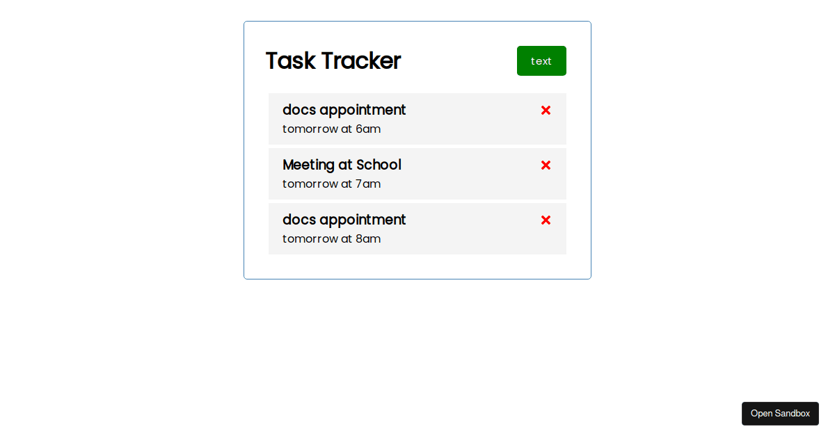 Task Manager - Codesandbox