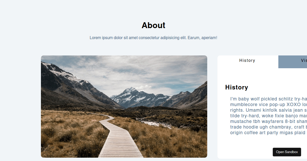 tabs - Codesandbox