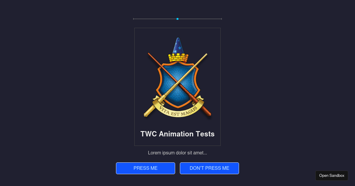 React Native animation tests (forked) - Codesandbox