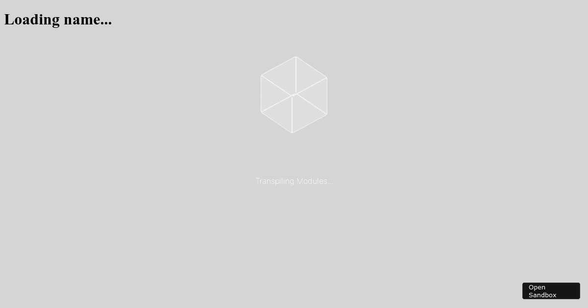 suspense example (forked) - Codesandbox