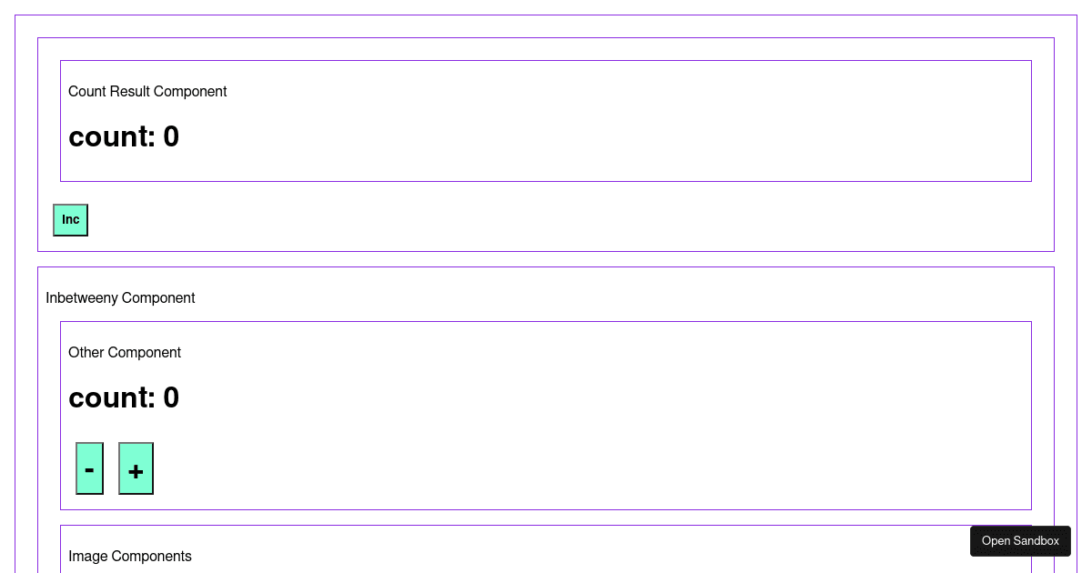 Simple React useContext in child components - Codesandbox