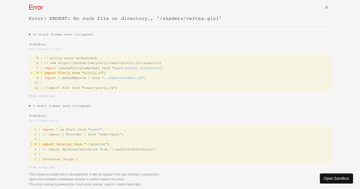 React Plotly Splatter Umap (forked) - Codesandbox