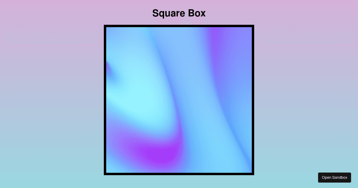 Square Boxes - Codesandbox