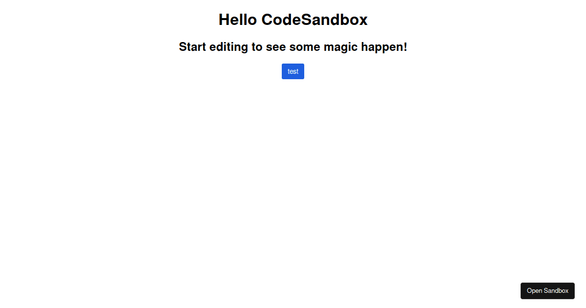 react webcomponent test (forked) - Codesandbox