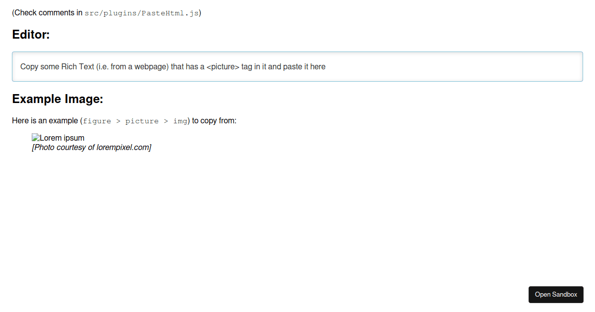 Slate Paste Image - Codesandbox