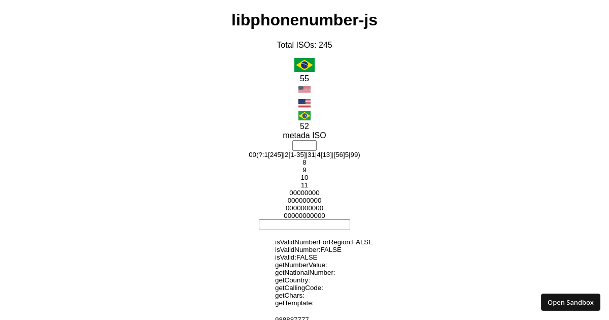 React Flags by react-world-flags libphonenumber-js (forked) - Codesandbox