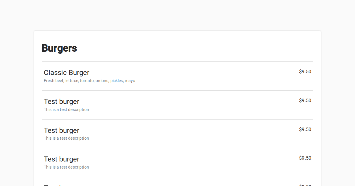 Menu App Revised - Codesandbox