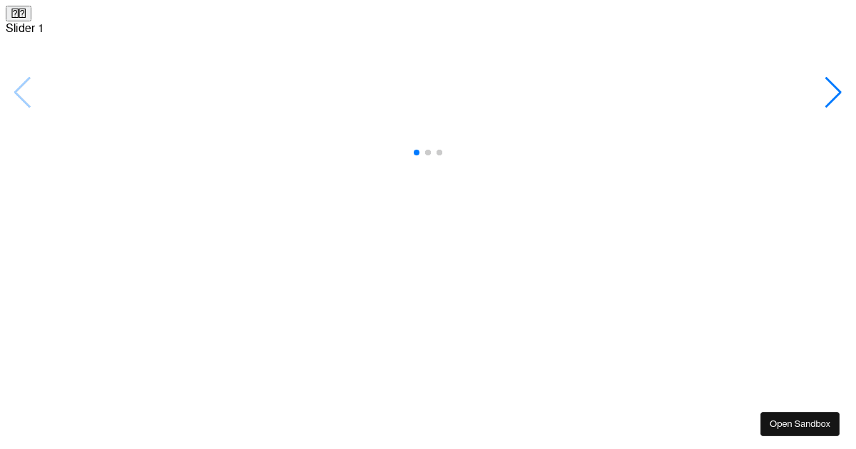 Swiper testing with react 17 - Codesandbox