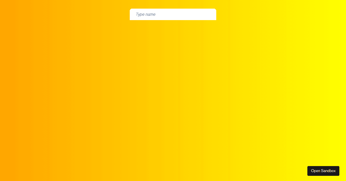react - Codesandbox