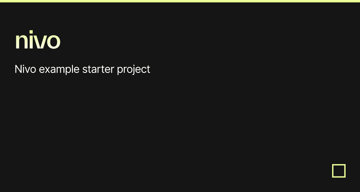 nivo - Codesandbox