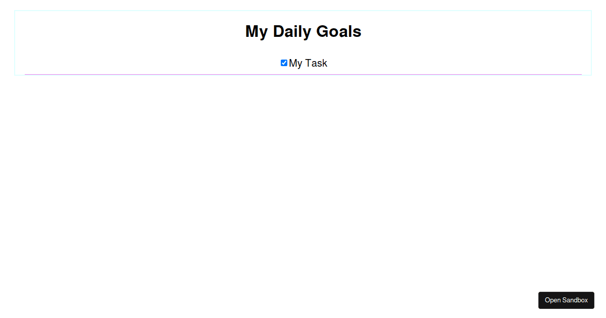 Mini Project: Finishing Up - Props TODO - Starter Code - Codesandbox