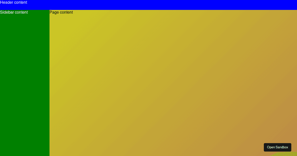 stickysidebar Codesandbox