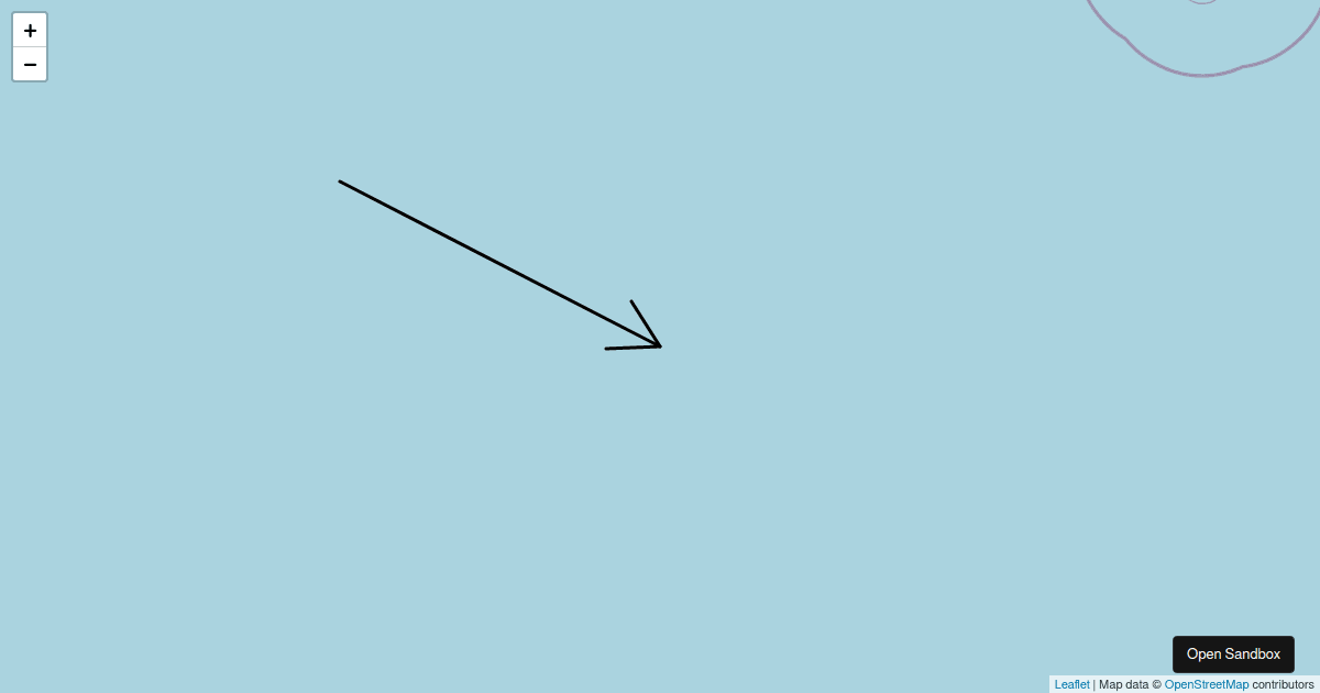 Leaflet Arrowheads Example unification issue - Codesandbox