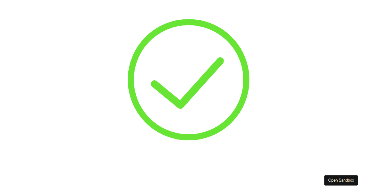 Success-animation - Codesandbox