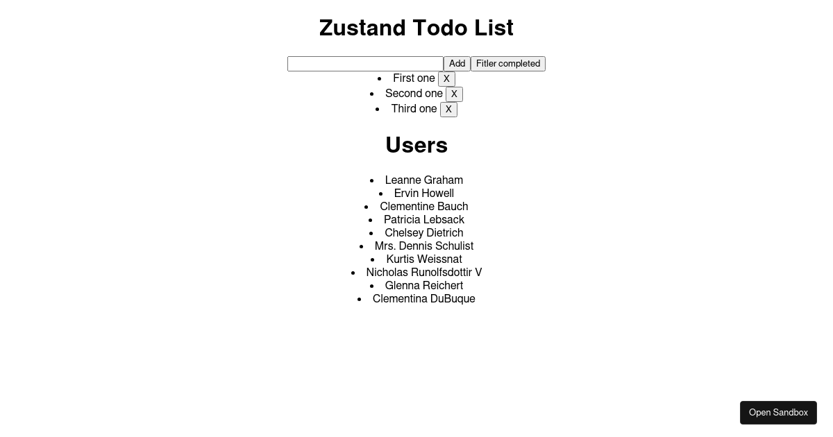 react - Codesandbox