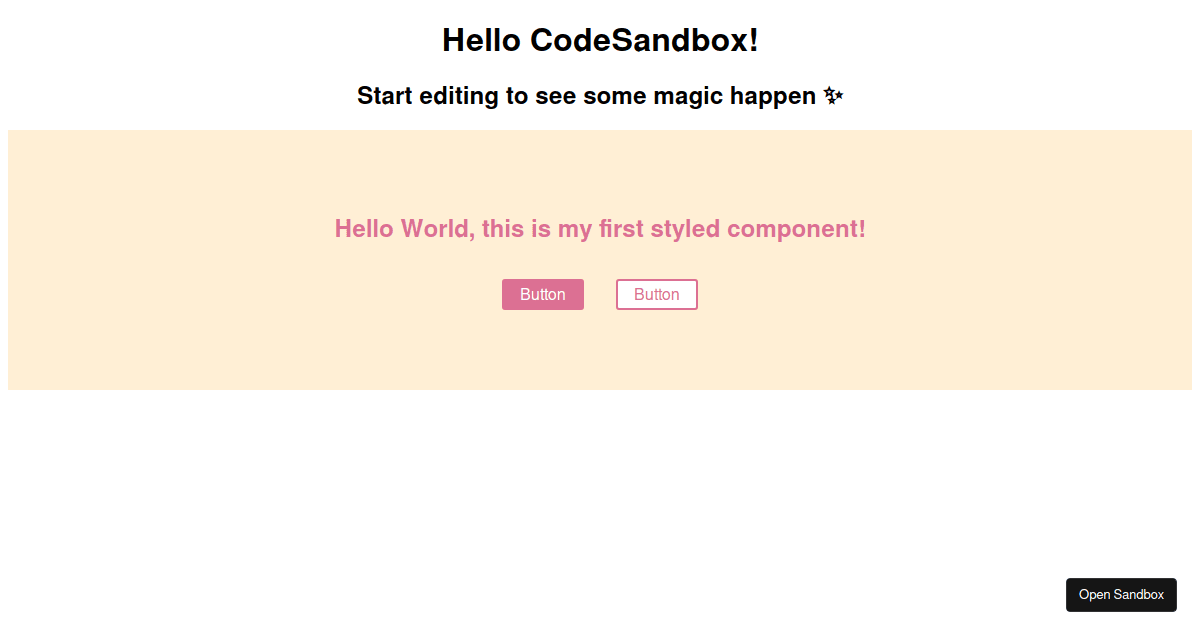 styled-components-button-test - Codesandbox