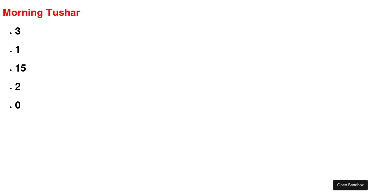 react - Codesandbox