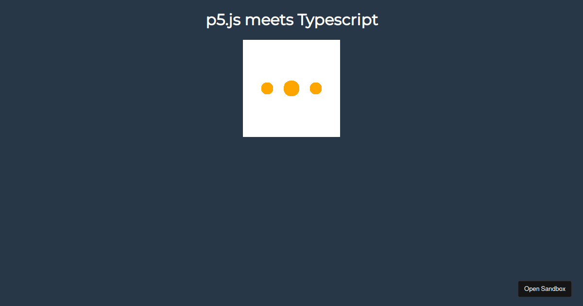 p5.js with Typescript - Codesandbox