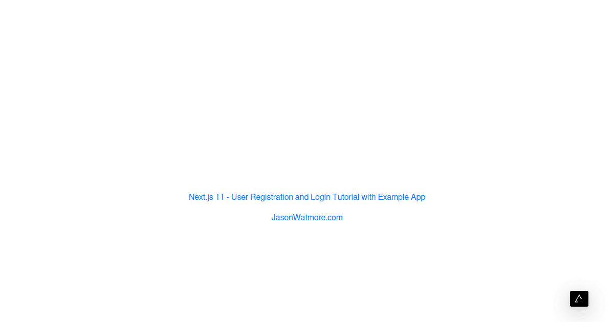 Next.js 11 - User Registration and Login Example (forked) - Codesandbox