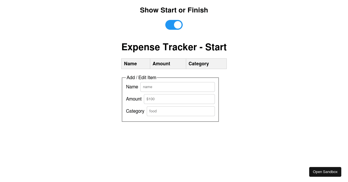 expenses-todo - Codesandbox