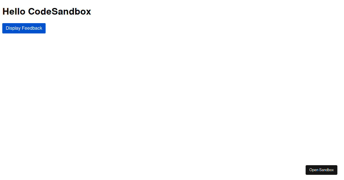 feedback-collector-issue-codesandbox - Codesandbox