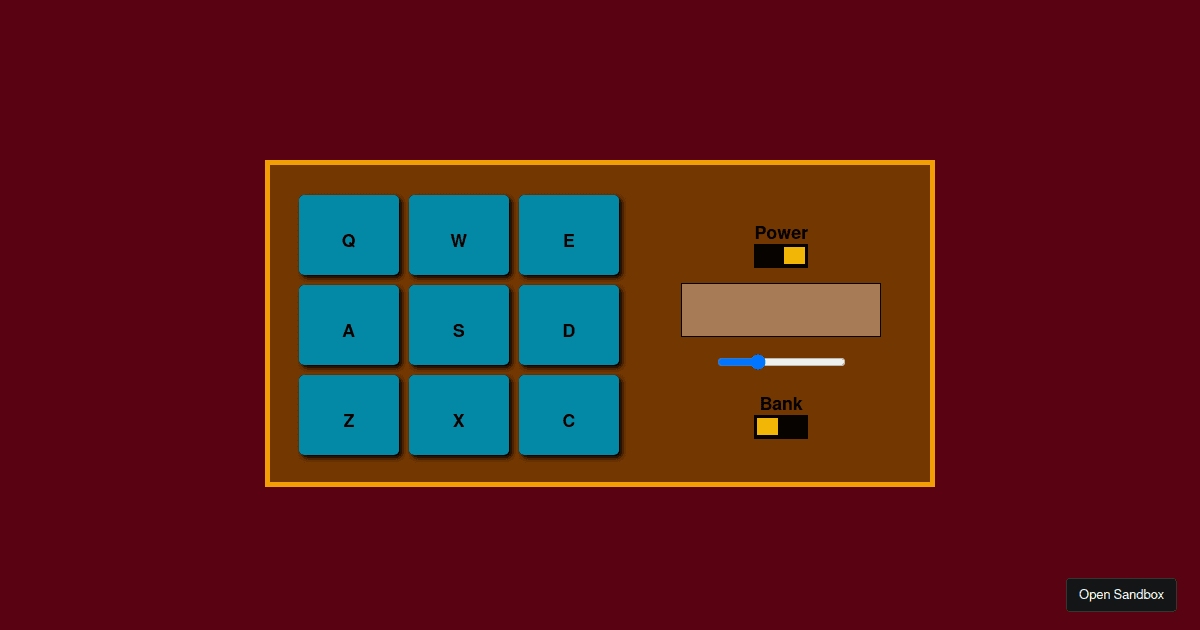 Drum Machine Codesandbox