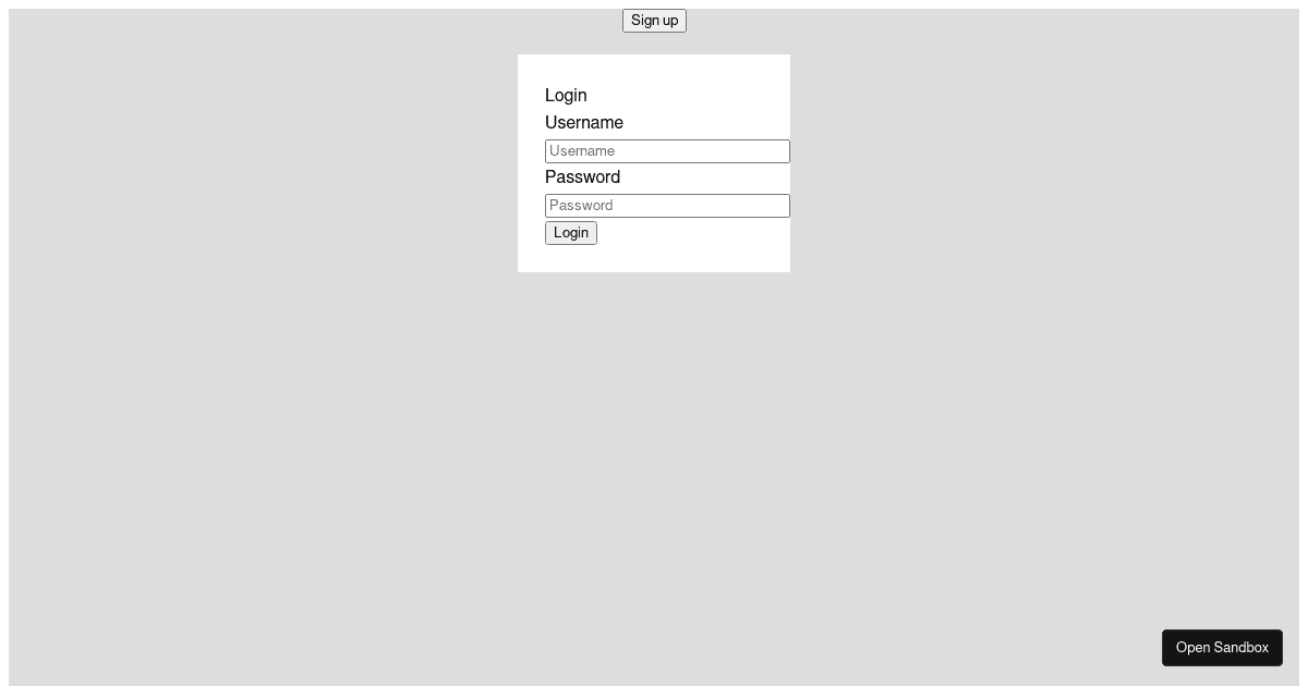 react - Codesandbox