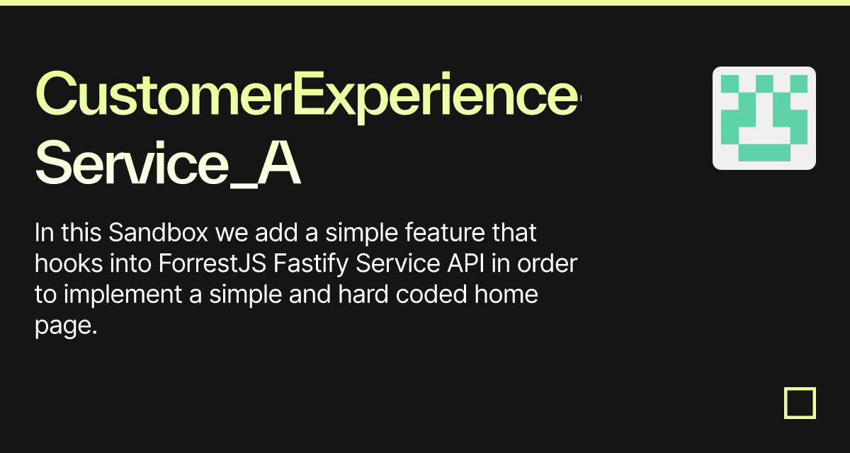 CustomerExperience-Service_A - Codesandbox