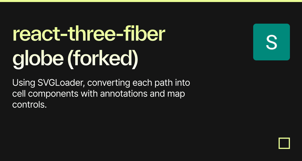react-three-fiber globe (forked) - Codesandbox
