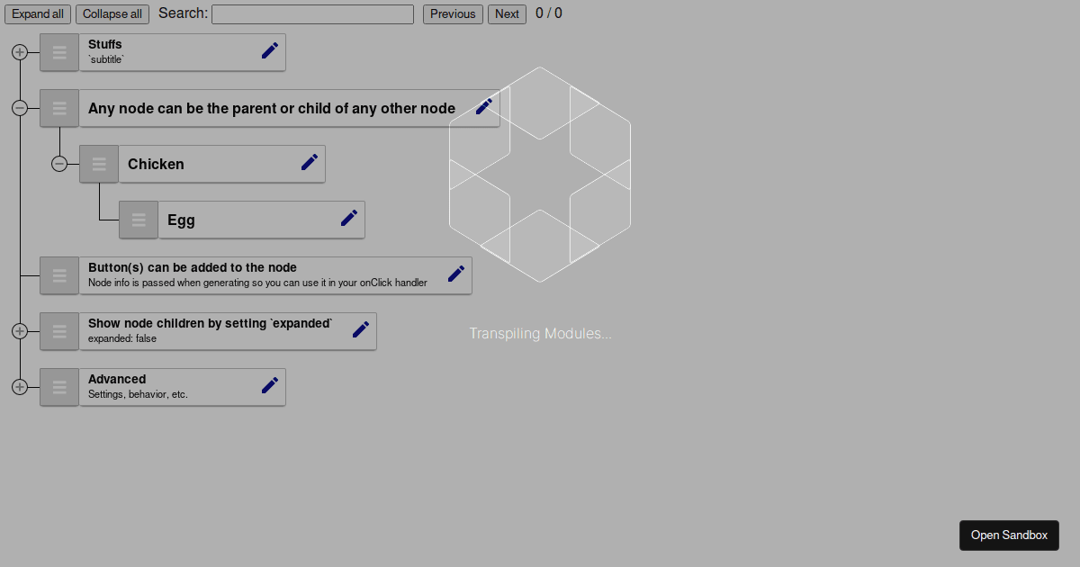 React Sortable Tree Official Sandbox (forked) - Codesandbox