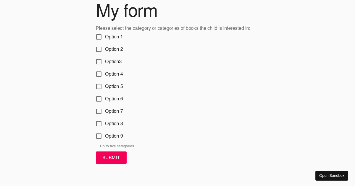 Group checkbox V7 - Codesandbox